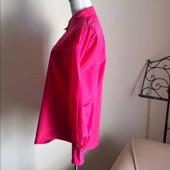 Cinq à Sept Fuchsia Puff Sleeve Blouse ( New ) - Picture 4 of 12